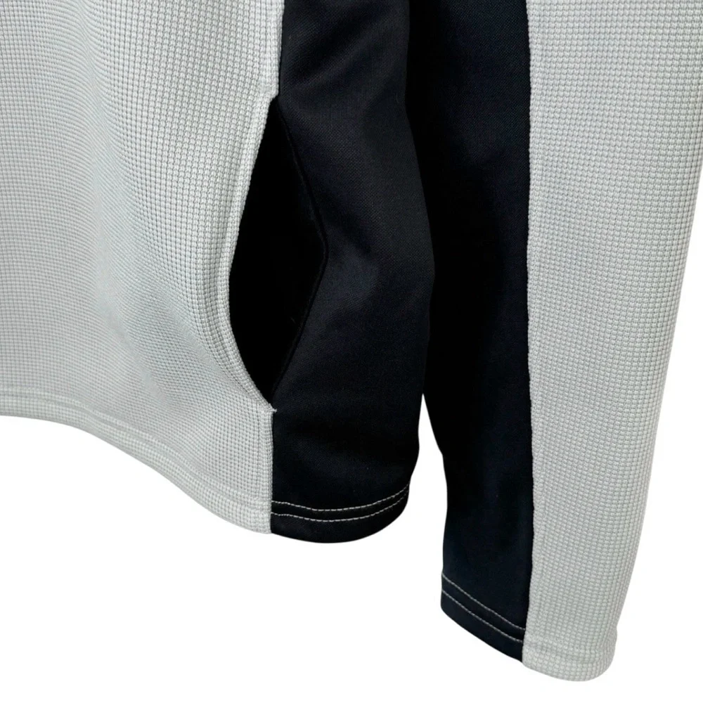 Spyder Bandit Quarter Zip Fleece Lined Performance Jacket Grey Black Mens M